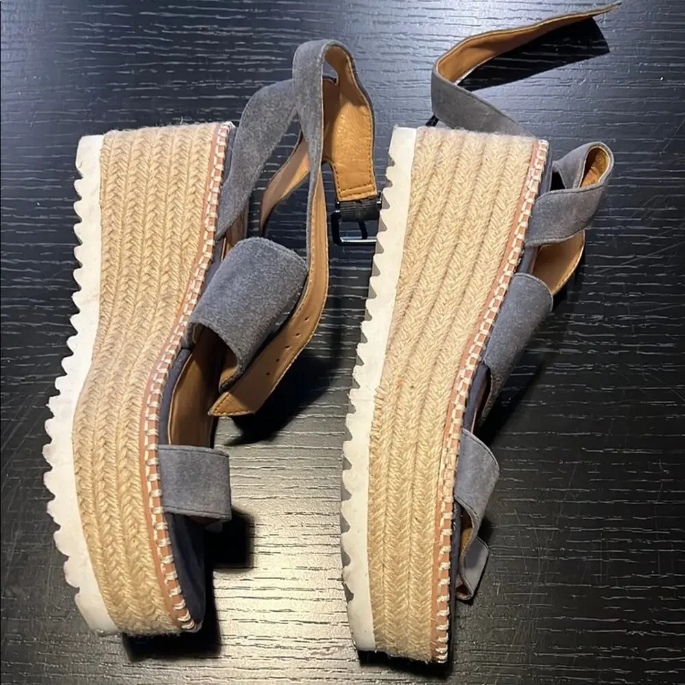 Crown Vintage Daylon Suede Grey Sandals